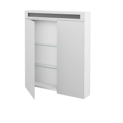 Dřevojas - Dvoudvéřová galerka MAX GA2NO 70 - N01 Bílá lesk (69134)