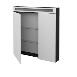 Dřevojas - Dvoudvéřová galerka MAX GA2NO 80 - N03 Graphite (238001)