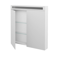 Dřevojas - Dvoudvéřová galerka MAX GA2O 80 - N01 Bílá lesk (69141)