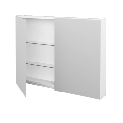 Dřevojas - Dvoudveřová galerka PREMIUM GA2E 100 - M01 Bílá mat (240509)