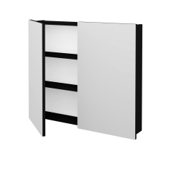 Dřevojas - Dvoudveřová galerka Q GA2 80 - M17 Černá mat (467142)