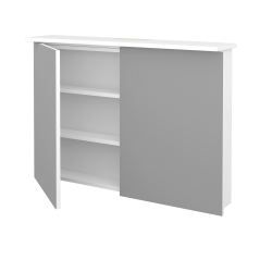 Dřevojas - Dvoudveřová galerka SANI GA2O 100 - N01 Bílá lesk (134723)