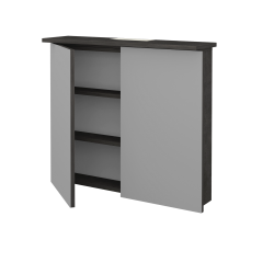 Dřevojas - Dvoudveřová galerka SANI GA2O 80 - D16  Beton tmavý (236885)