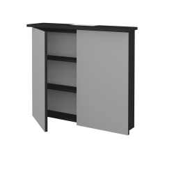 Dřevojas - Dvoudveřová galerka SANI GA2O 80 - N03 Graphite (236946)