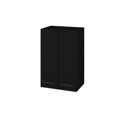 Dřevojas - Horní skříňka DOS SYD2 50 - L17 Černá vysoký lesk / Úchytka T06 / L17 Černá vysoký lesk (461119H)