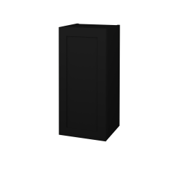 Dřevojas - Horní skříňka PORTO SYD 35 - M17 Černá mat / Úchytka T00 (bez úchytky) / M17 Černá mat / Levé (570057XL)