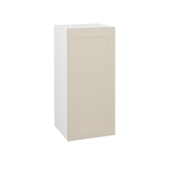 Dřevojas - Horní skříňka PORTO SYD 35 - N01 Bílá lesk / Úchytka T00 (bez úchytky) / M19 Cream mat / Pravé (569495XP)