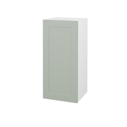 Dřevojas - Horní skříňka PORTO SYD 35 - N01 Bílá lesk / Úchytka T00 (bez úchytky) / M20 Mint grey mat / Levé (569488XL)