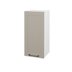 Dřevojas - Horní skříňka PORTO SYD 35 - N01 Bílá lesk / Úchytka T37 / L04 Béžová vysoký lesk / Levé (569785OL)