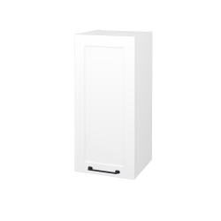 Dřevojas - Horní skříňka PORTO SYD 35 - N01 Bílá lesk / Úchytka T37 / M01 Bílá mat / Levé (569532OL)