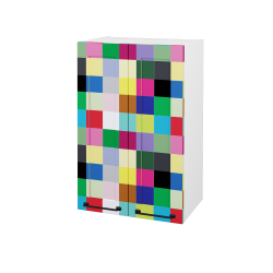 Dřevojas - Horní skříňka PORTO SYD2 50 - L01 Bílá vysoký lesk / Úchytka T37 / Individuální odstín dle RAL/NCS (570538O)