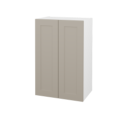 Dřevojas - Horní skříňka PORTO SYD2 50 - N01 Bílá lesk / Úchytka T00 (bez úchytky) / M05 Béžová mat (566289X)