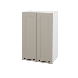 Dřevojas - Horní skříňka PORTO SYD2 50 - N01 Bílá lesk / Úchytka T37 / L04 Béžová vysoký lesk (566548O)