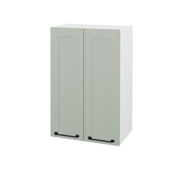Dřevojas - Horní skříňka PORTO SYD2 50 - N01 Bílá lesk / Úchytka T37 / M20 Mint grey mat (566241O)