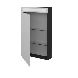 Dřevojas - Jednodveřová galerka AIR GAOE 50 - N03 Graphite / Pravé (238728P)