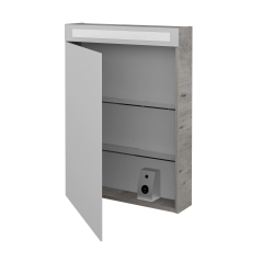 Dřevojas - Jednodveřová galerka AIR GAOE 60 - D01 Beton / Levé (134815)