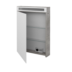 Dřevojas - Jednodveřová galerka AIR GAOE 60 - D01 Beton / Levé (134815L)