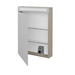 Dřevojas - Jednodveřová galerka AIR GAOE 60 - M05 Béžová mat / Levé (238834)