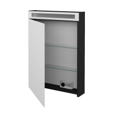 Dřevojas - Jednodveřová galerka AIR GAOE 60 - N03 Graphite / Levé (238841L)