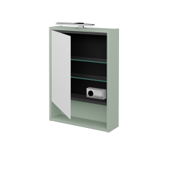 Dřevojas - Jednodveřová galerka FOCUS GAOE 50 - L20 Mint grey vysoký lesk / Levé (602363L)