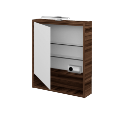 Dřevojas - Jednodveřová galerka FOCUS GAOE 60 - D06 Ořech / Levé (283209)