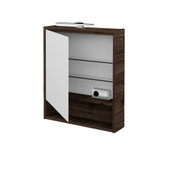 Dřevojas - Jednodveřová galerka FOCUS GAOE 60 - D25 Teak / Levé (465896L)