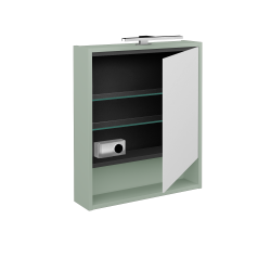 Dřevojas - Jednodveřová galerka FOCUS GAOE 60 - M20 Mint grey mat / Pravé (514570P)