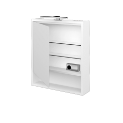 Dřevojas - Jednodveřová galerka FOCUS GAOE 60 - N01 Bílá lesk / Levé (283407)