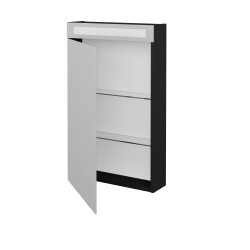 Dřevojas - Jednodvéřová galerka MAX GAO 50 - L03 Antracit vysoký lesk / Levé (237240)