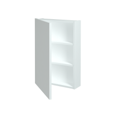 Dřevojas - Jednodveřová galerka Q GA 50 - N01 Bílá lesk / Pravé (29008P)