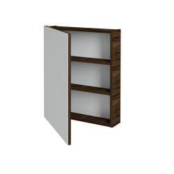 Dřevojas - Jednodveřová galerka Q GA 60 - D06 Ořech / Levé (136406)