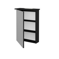 Dřevojas - Jednodveřová galerka SANI GAO 50 - L03 Antracit vysoký lesk / Levé (236571)