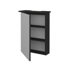 Dřevojas - Jednodveřová galerka SANI GAO 50 - N03 Graphite / Levé (236618)