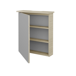 Dřevojas - Jednodveřová galerka SANI GAO 60 - D04 Dub / Levé (136901)