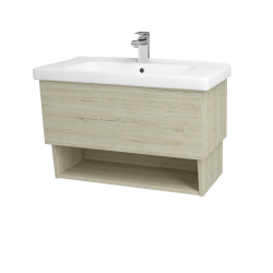 Dřevojas - Koupelnová skříňka INVENCE SZZO 80 (umyvadlo Harmonia) - D05 Oregon / D05 Oregon (137885)