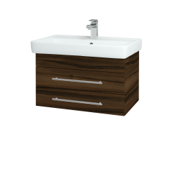 Dřevojas - Koupelnová skříňka Q ZÁSUVKOVÉ SZZ2 70 - D06 Ořech / Úchytka T02 / D06 Ořech (151874B)