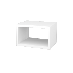 Dřevojas - Koupelnová skříňka STORM SYO 60 - L01 Bílá vysoký lesk (67888)
