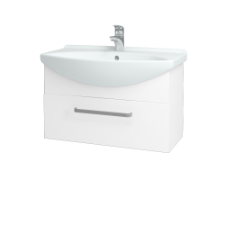 Dřevojas - Koupelnová skříňka TAKE IT SZZ 75 - N01 Bílá lesk / Úchytka T01 / N01 Bílá lesk (134396A)