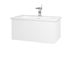 Dřevojas - Koupelnová skříňka VARIANTE SZZ 80 (umyvadlo Euphoria) - N01 Bílá lesk / L01 Bílá vysoký lesk (159986)