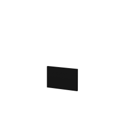 Dřevojas - Krycí deska k zakrácení KDZ SZZ (výška 20 cm) - M17 Černá mat (429003)