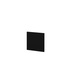 Dřevojas - Krycí deska k zakrácení KDZ SZZ1 (výška 30 cm) - L17 Černá vysoký lesk (429089)