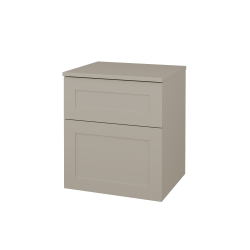 Dřevojas - Nízká skříň s košem na prádlo PORTO SNZ2K 50 - M05 Béžová mat / Úchytka T00 (bez úchytky) / M05 Béžová mat (567903X)