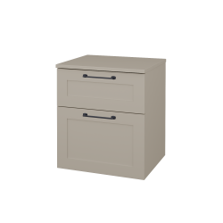 Dřevojas - Nízká skříň s košem na prádlo PORTO SNZ2K 50 - M05 Béžová mat / Úchytka T37 / M05 Béžová mat (567903O)