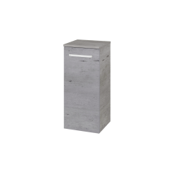 Dřevojas - Nízká skříňka DOS SND 35 - D25 Teak / Bez úchytky T31 / D25 Teak / Levé (462055D)