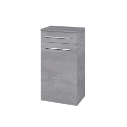 Dřevojas - Nízká skříňka DOS SNDZ 50 - D01 Beton / Úchytka T03 / D01 Beton / Levé (156190C)