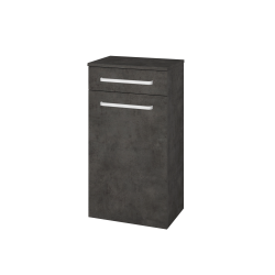 Dřevojas - Nízká skříňka DOS SNDZ 50 - D16  Beton tmavý / Úchytka T01 / D16 Beton tmavý / Pravé (211332AP)