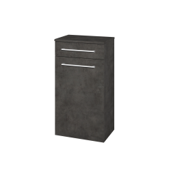 Dřevojas - Nízká skříňka DOS SNDZ 50 - D16  Beton tmavý / Úchytka T03 / D16 Beton tmavý / Levé (211332C)