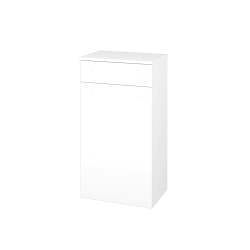 Dřevojas - Nízká skříňka DOS SNDZ 50 - N01 Bílá lesk / Úchytka T08 / N01 Bílá lesk / Levé (211431JL)