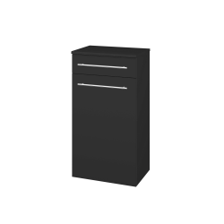 Dřevojas - Nízká skříňka DOS SNDZ 50 - N03 Graphite / Úchytka T02 / N03 Graphite / Levé (211486B)