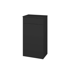 Dřevojas - Nízká skříňka DOS SNDZ 50 - N03 Graphite / Úchytka T07 / N03 Graphite / Levé (211486IL)